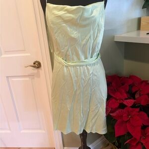 Elegant Light Green Strapless Dress